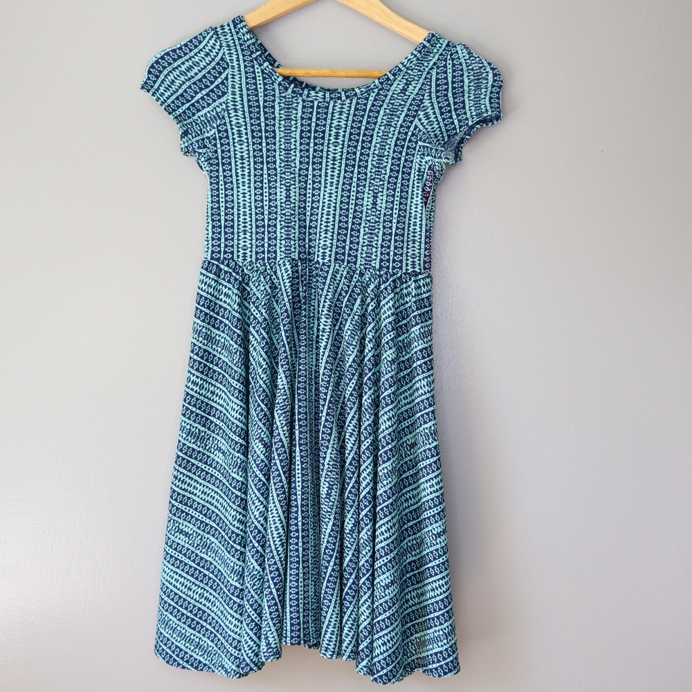 Blue and Teal Simply Comfortable Dress